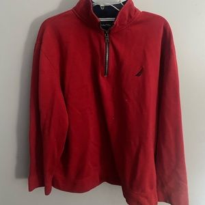 Red Nautica Navtech Quarter-Zip Sweater 

Men’s XL - Good Condition ⭐️⭐️⭐️⭐️